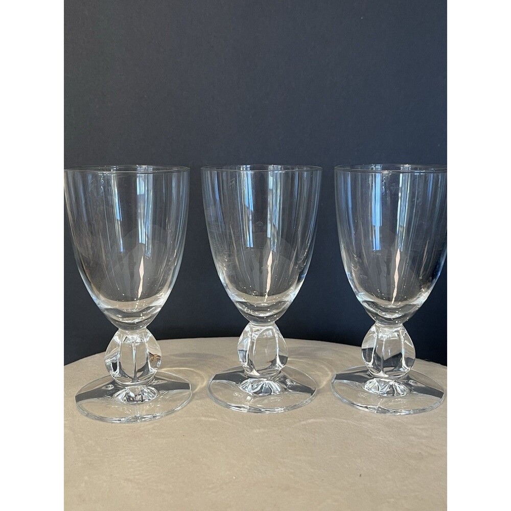 Schott Zwiesel Conte Fine Crystal Water Goblet 6-5/8" w/Knobbed Stem - Set of 3